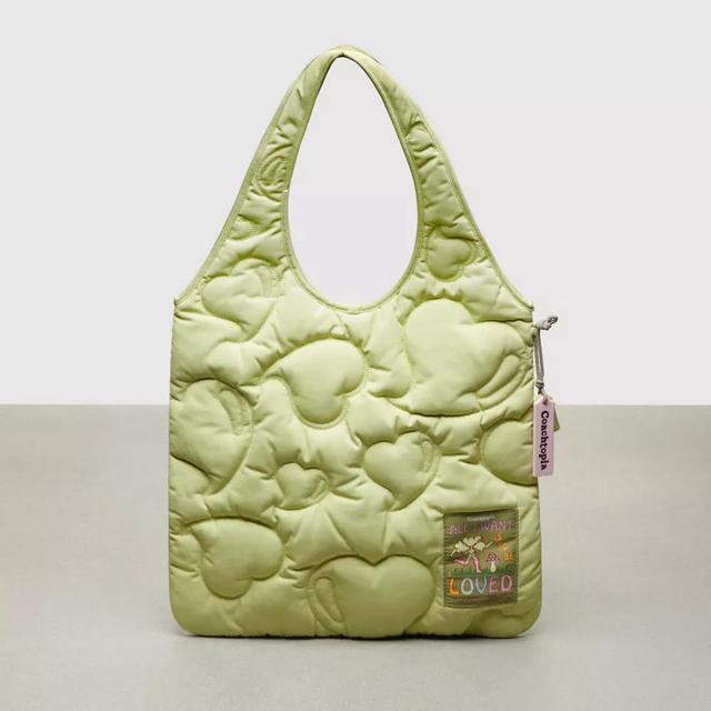 Coachtopia Loop Quilted Heart Flat Tote Product Image