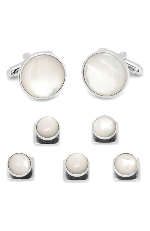 Cufflinks, Inc. Mother-of-Pearl Cuff Links & Studs Set Product Image