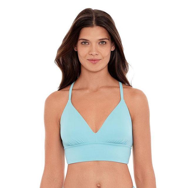 Womens Eco Beach Long Line Bralette Swim Top Product Image