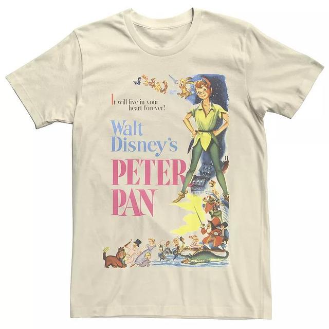 Disneys Peter Pan Vintage Cartoon Poster Mens Tee Product Image