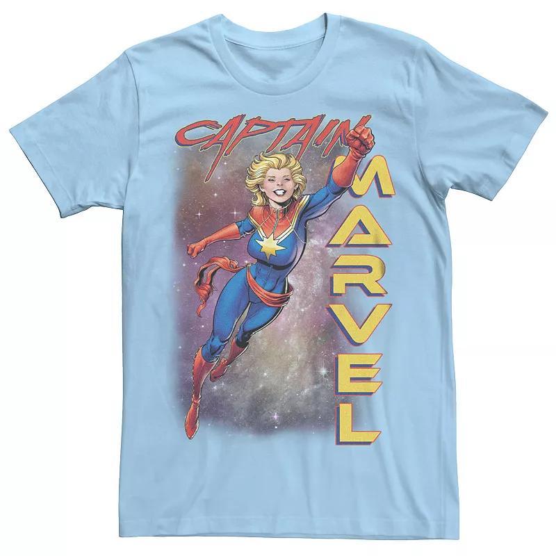 Mens Captain Marvel Space Flight Graphic Tee Product Image