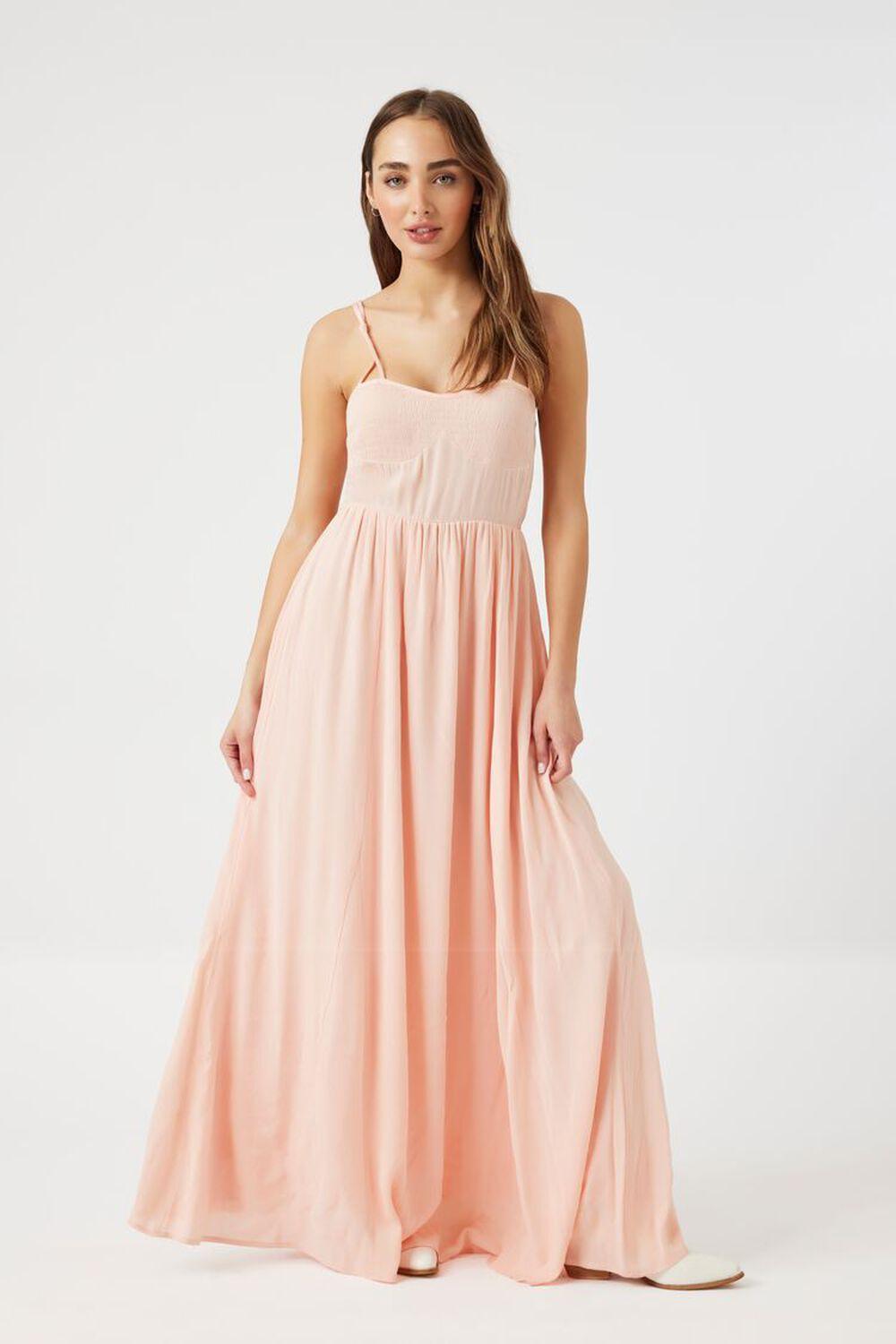 Tie-Strap Gauze Maxi Dress | Forever 21 Product Image