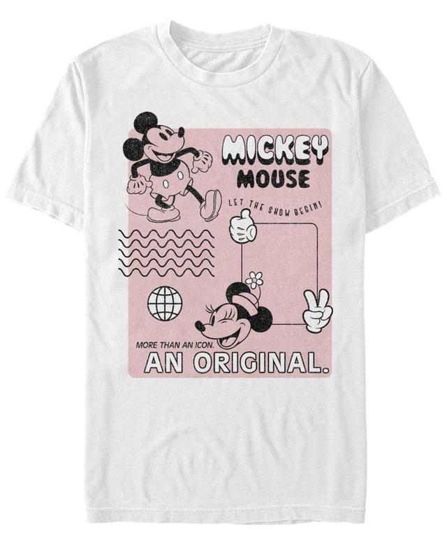 Mens Mickey Classic Orginal Mickey Vintage Poster Tee Product Image