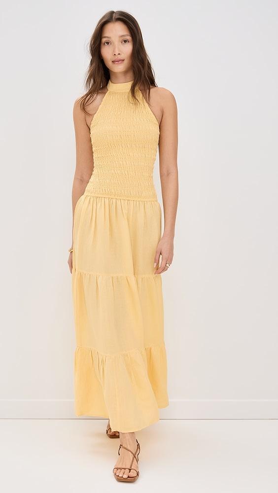 The Wolf Gang Ostia Shirred Maxi Dress | Shopbop Product Image