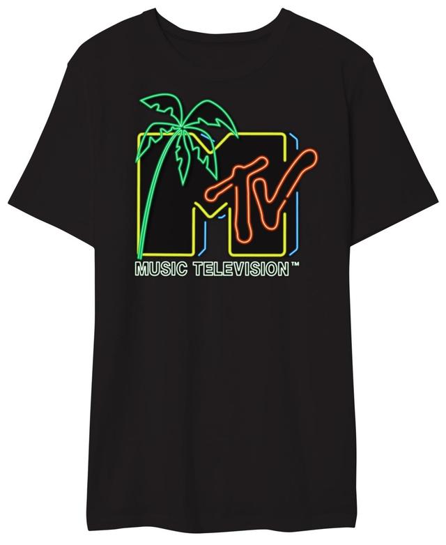 Mtv Neon Light Mens Graphic T-Shirt Product Image