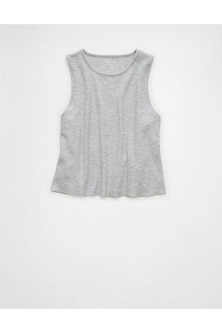 AE Cropped Waffle Tank Women's Product Image