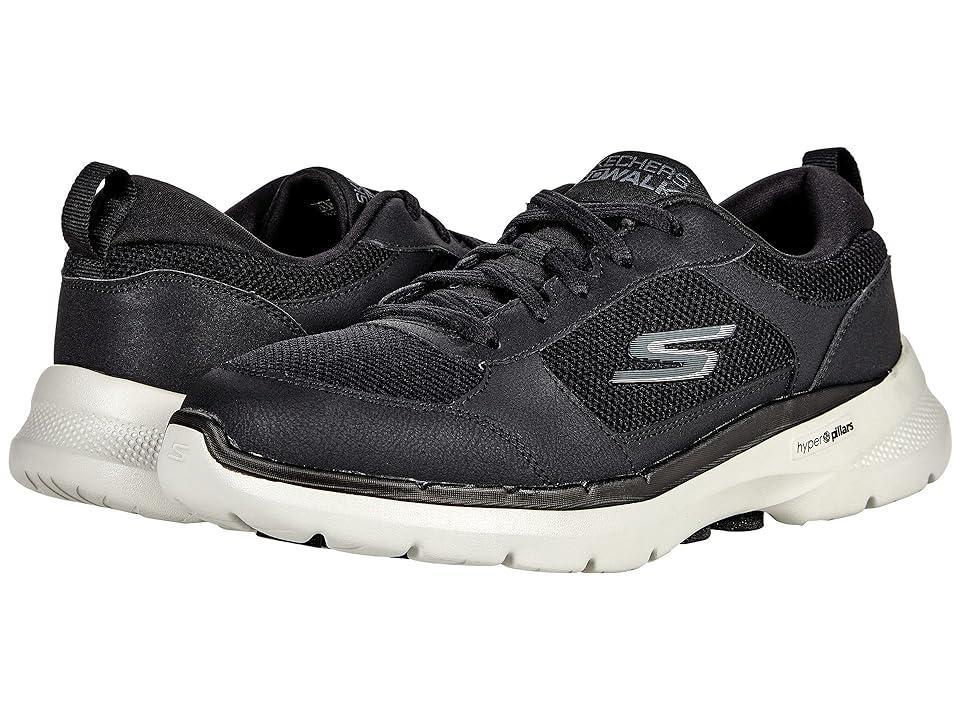 SKECHERS Performance Go Walk 6 - Compete Gray) Men's Shoes Product Image