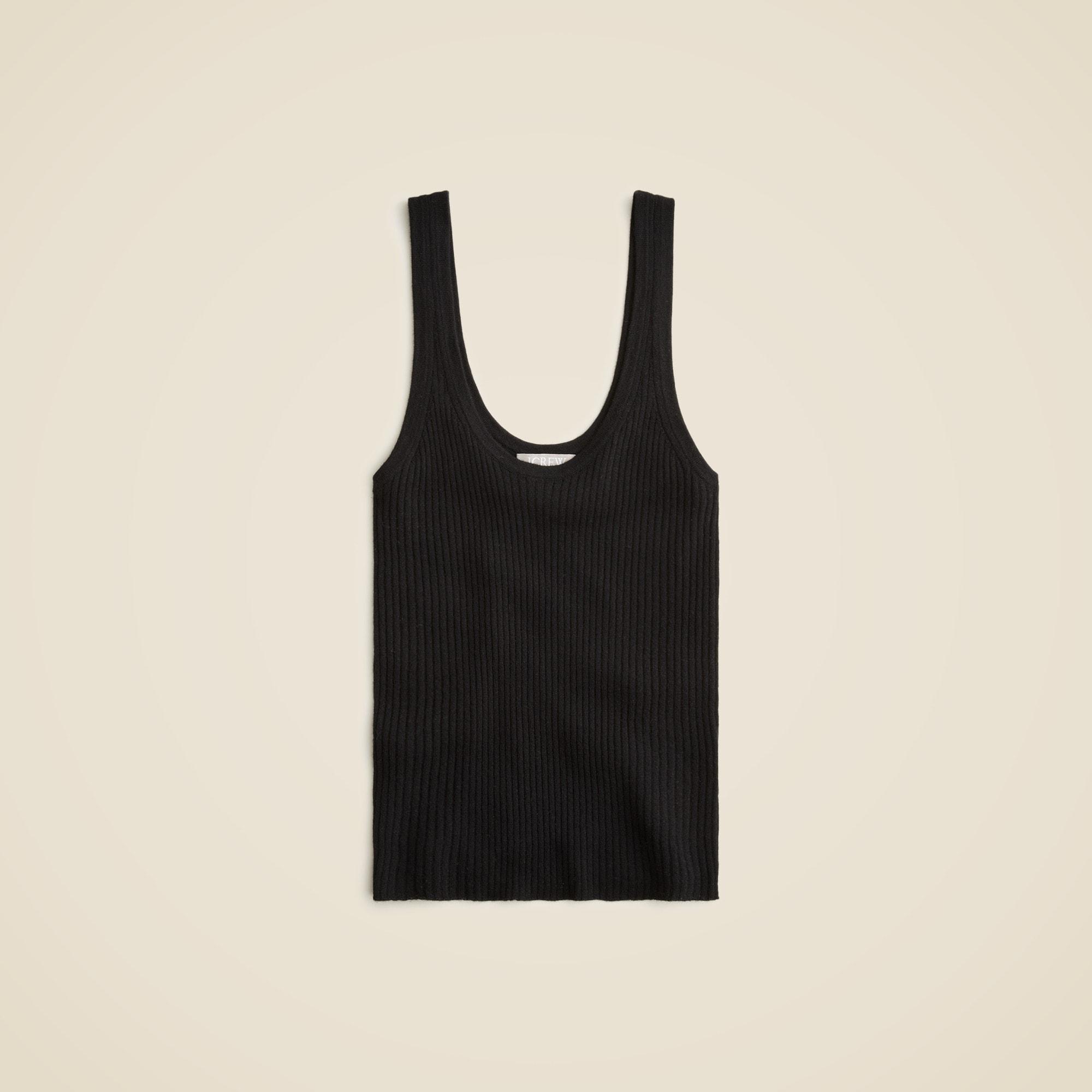 Pre-order Featherweight cashmere ribbed tank top Product Image