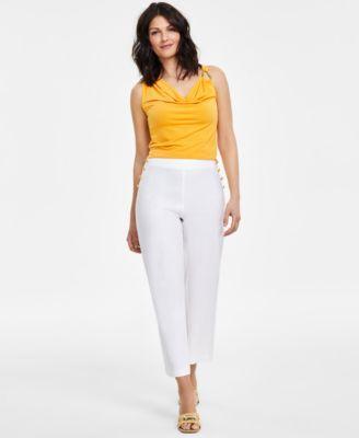 Petite High-Rise Wide-Leg Pants, Created for Macy's product image