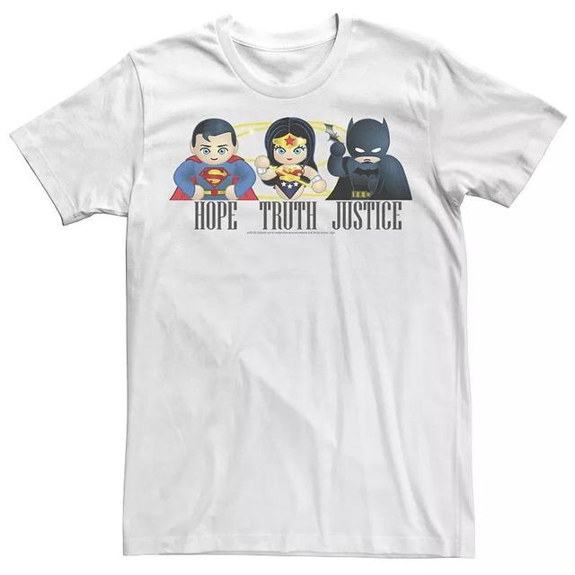 Mens DC Fandome Justice League Hope Truth Justice Tee Product Image