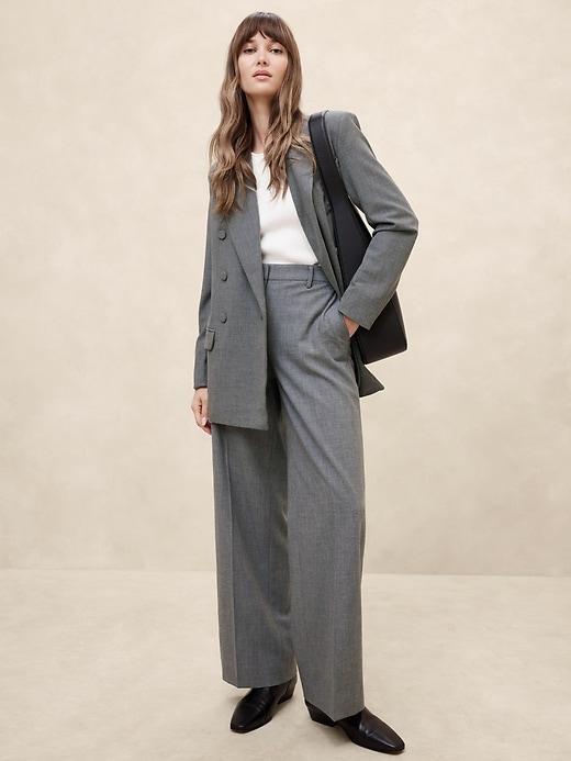 Wide-Leg Wool-Blend Pant product image