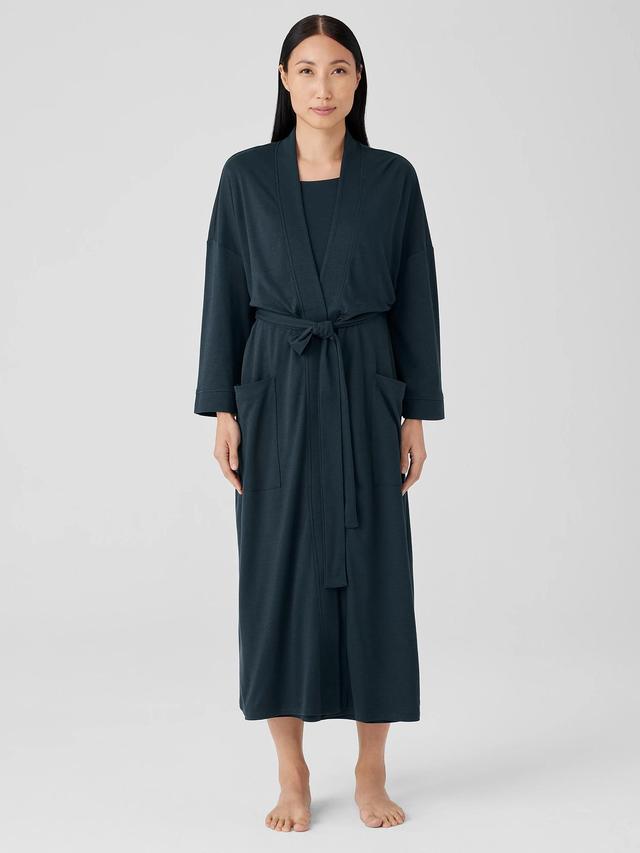 EILEEN FISHER Organic Cotton Interlock Sleep Robefemale Product Image