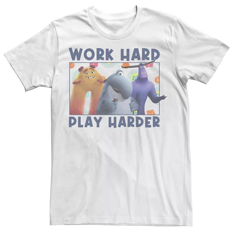 Disney / Pixars Monsters At Work Mens Play Harder Quote Tee, Boys Product Image