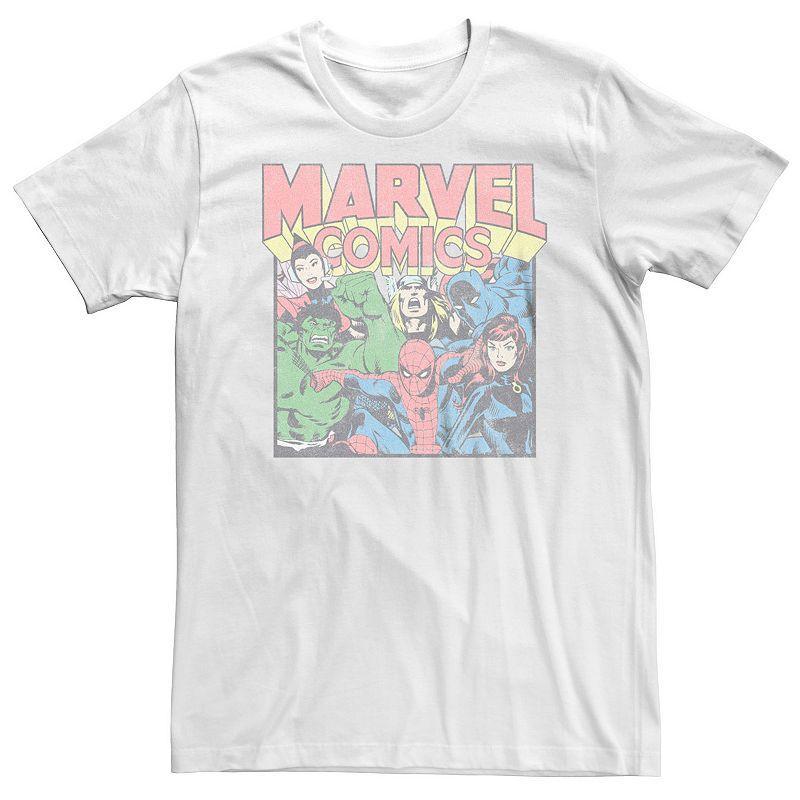 Big & Tall Marvel Comics Vintage Superheroes Tee, Mens Product Image