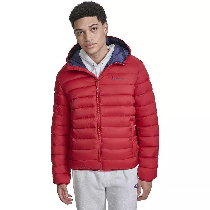 Mens Champion Lightweight Puffer Jacket with Hood Product Image