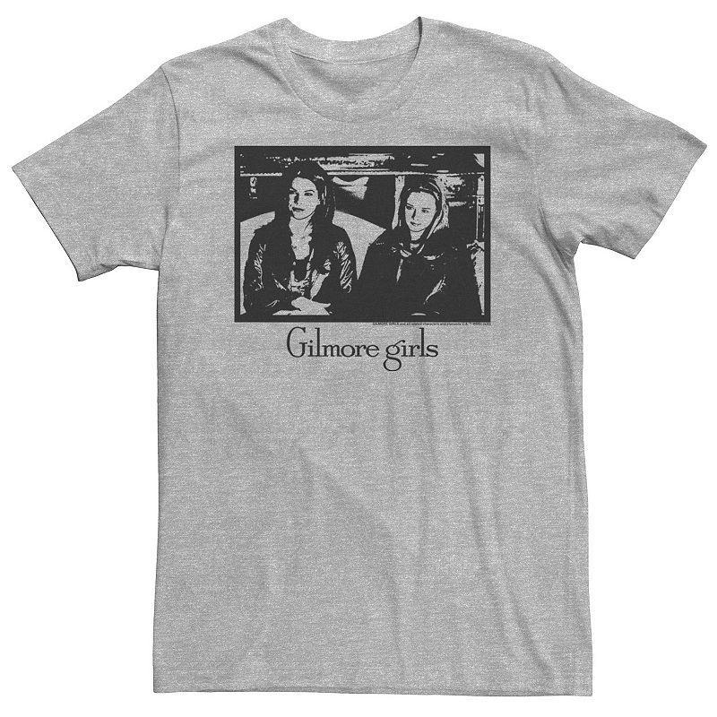 Big & Tall Gilmore Girls Rory & Lorelai Portrait Tee, Mens Athletic Grey Product Image