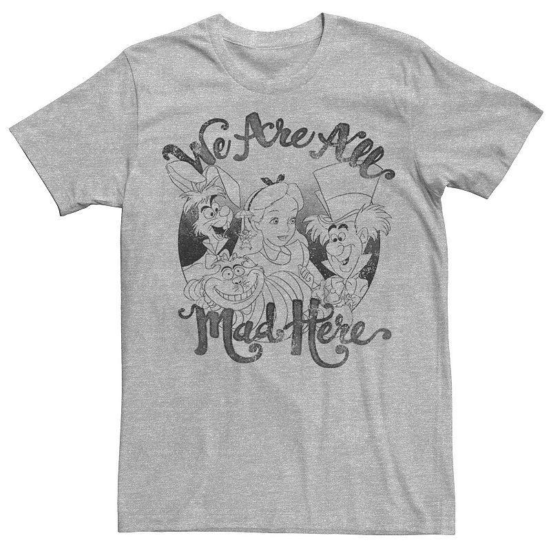 Disneys Alice In Wonderland Mens Group Shot We Are All Mad Here Tee Product Image