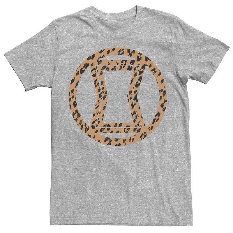 Mens Marvel Black Widow Leopard Logo Fill Tee Product Image