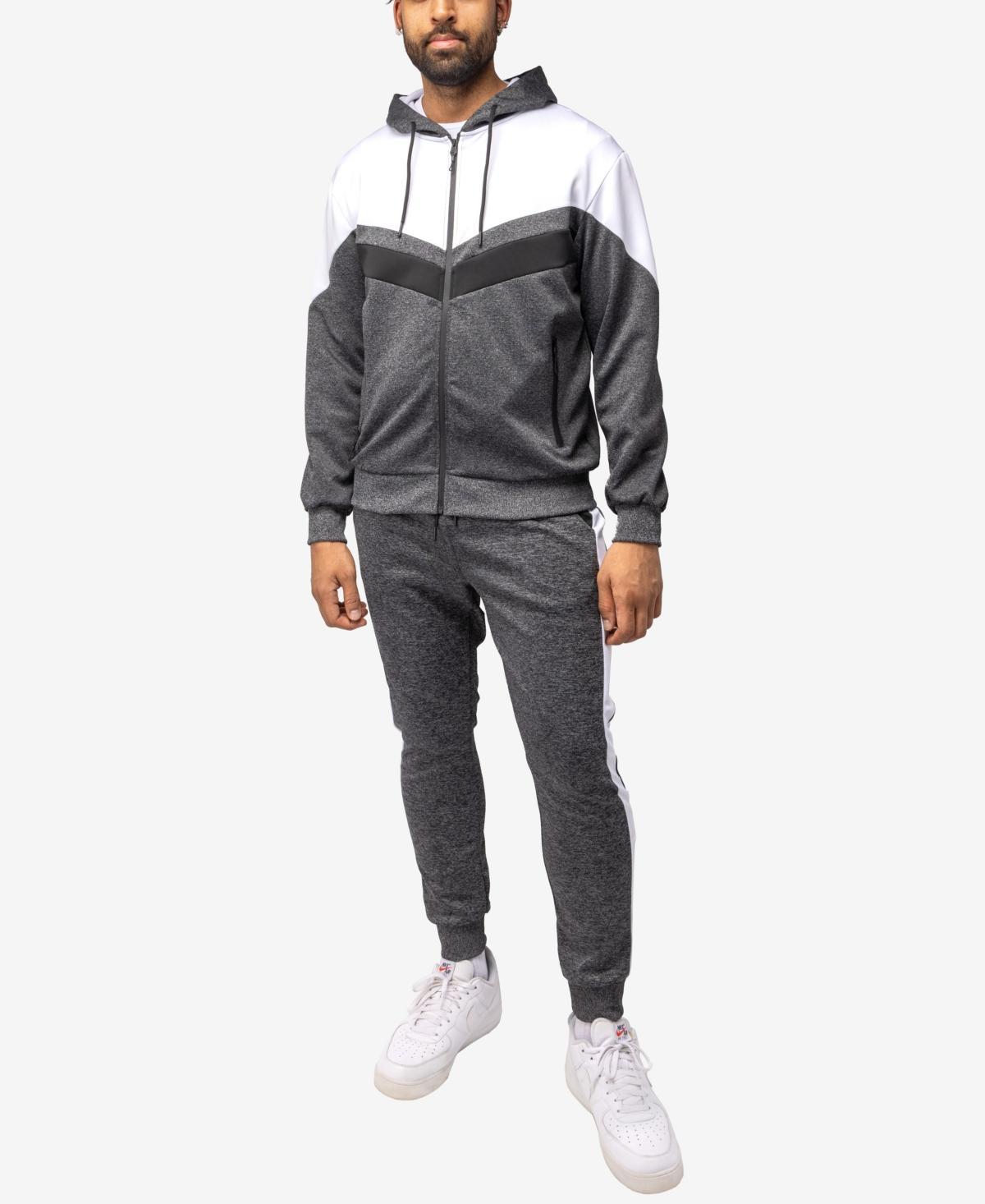 X-Ray Mens Zip Up Hoodie Track Suit - Black/Red Product Image