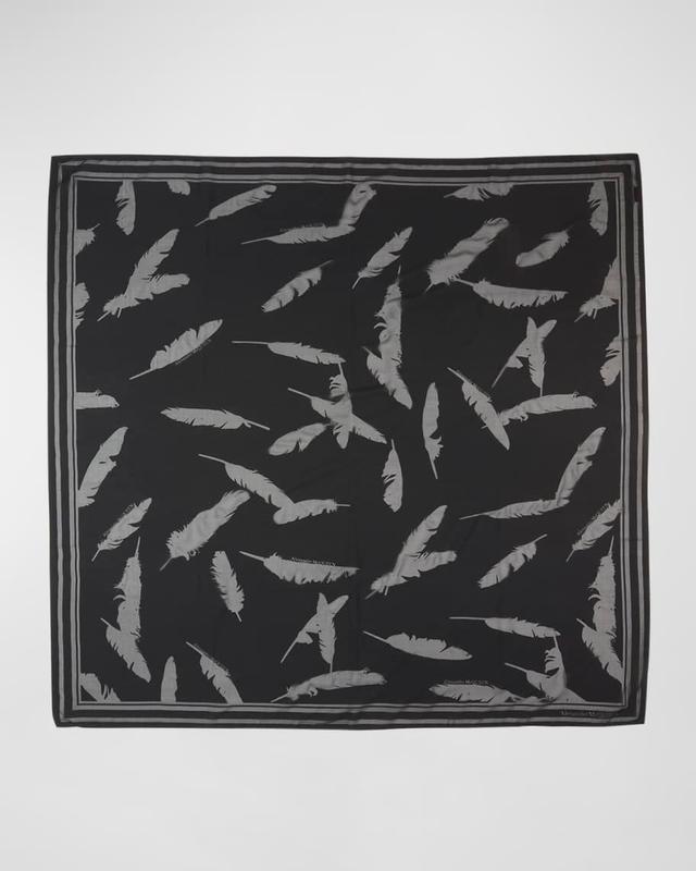 Feather Silk & Cotton Scarf  Product Image