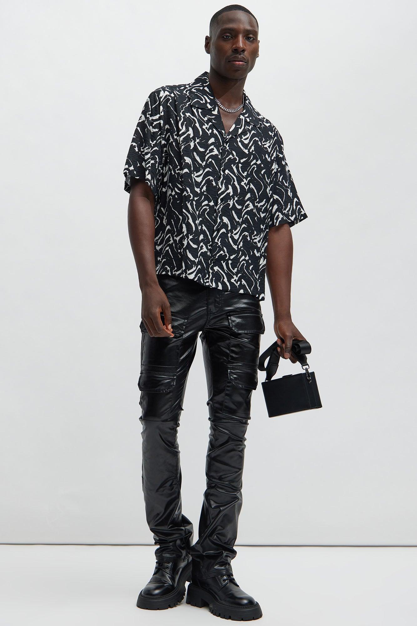 Mark Boxy Shirt - Black/combo Product Image