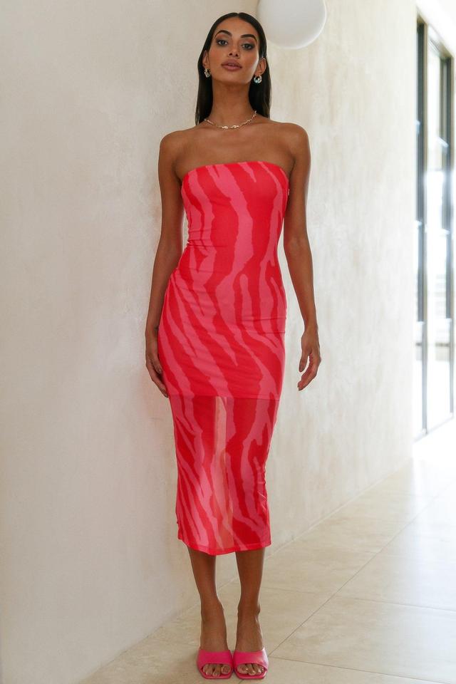 Can Feel You Maxi Dress Red Product Image