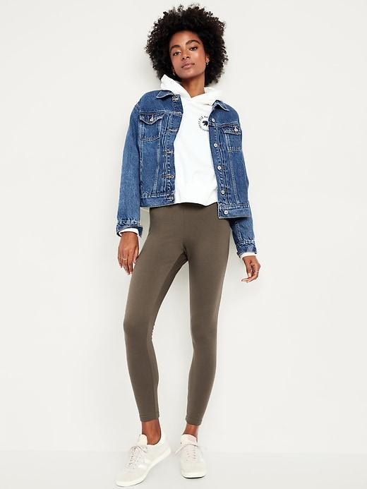 High-Waisted Fleece-Lined Leggings Product Image