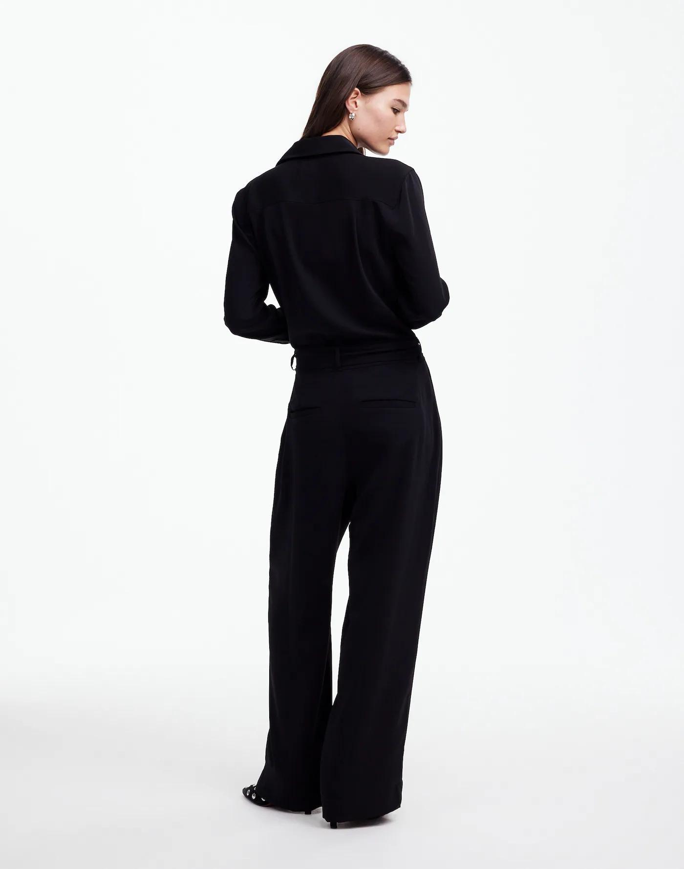 Tie-Waist Straight-Leg Jumpsuit Product Image