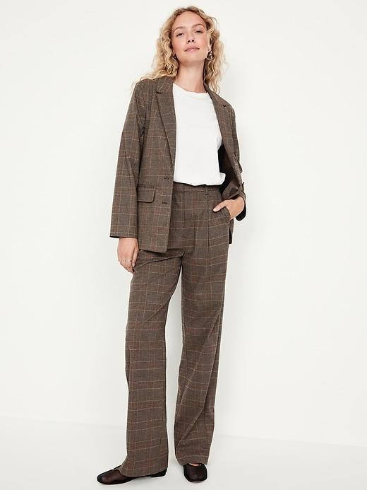 Extra High-Waisted Taylor Wide-Leg Trouser Pants Product Image