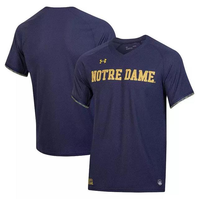 Mens Under Armour Notre Dame Fighting Irish Replica Baseball Jersey Blue Product Image