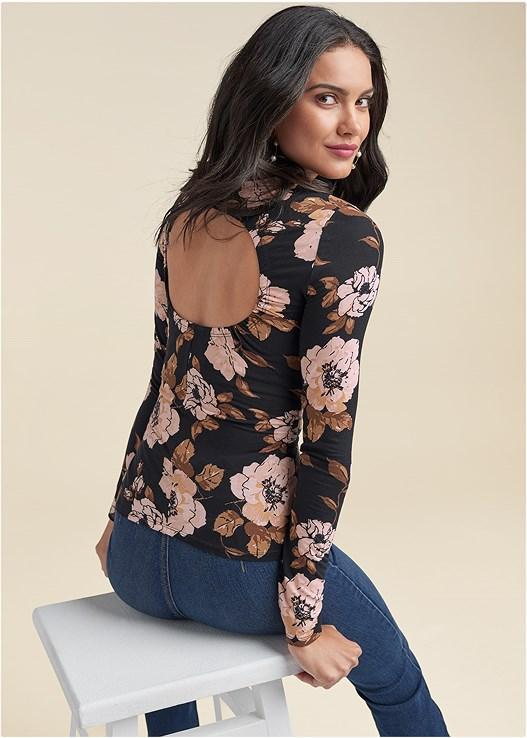 Back Cutout Casual Top Product Image