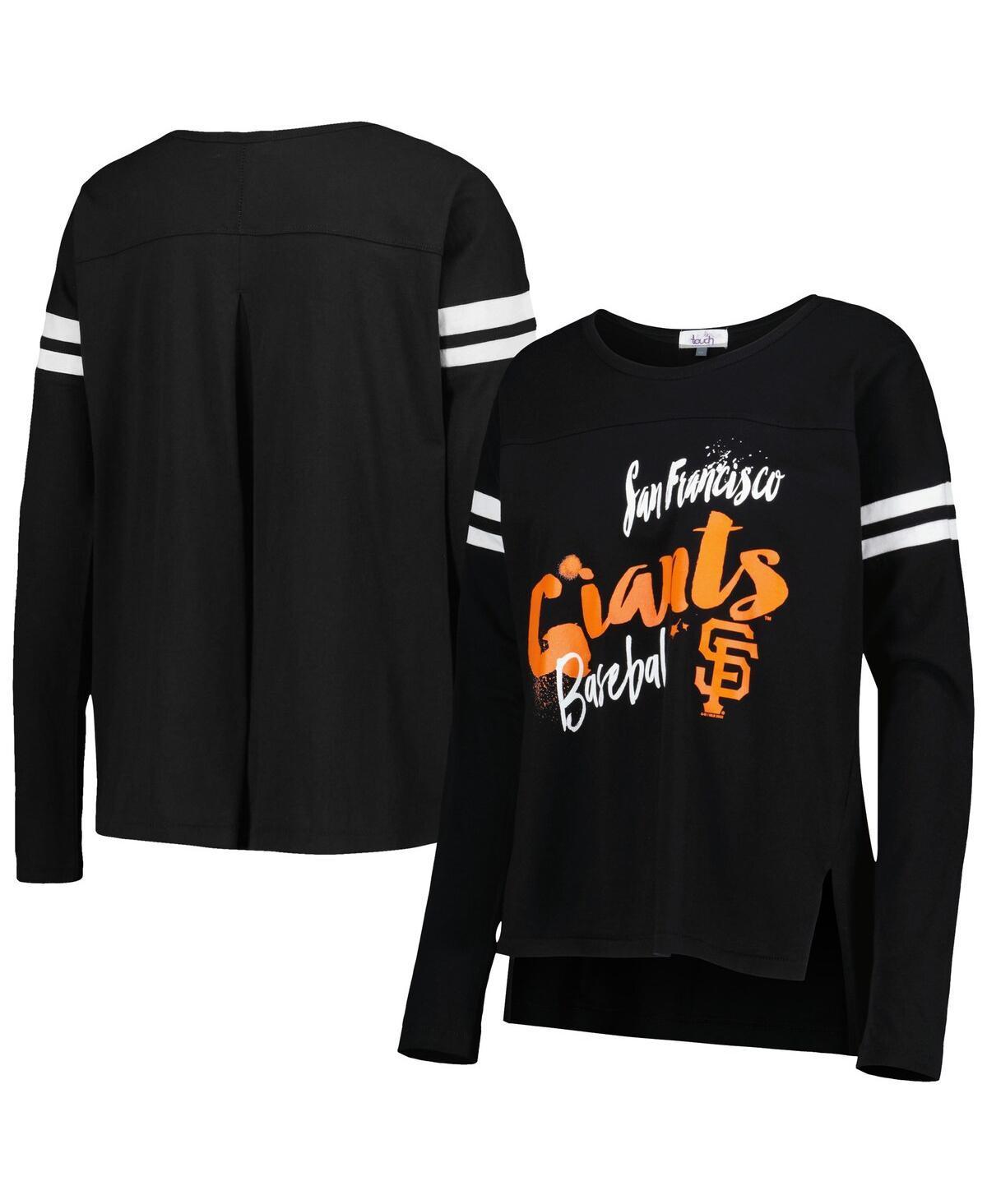 Womens Touch Black San Francisco Giants Free Agent Long Sleeve T-shirt Product Image