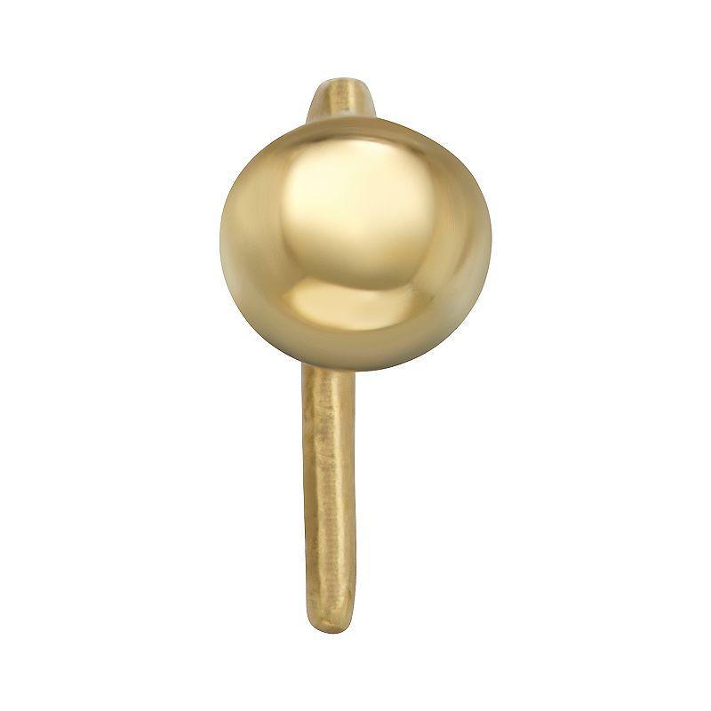 14k Gold Ball Nose Stud, Womens, Yellow Product Image