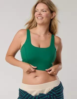 OFFLINE By Aerie The Hugger Square Neck Longline Sports Bra Product Image