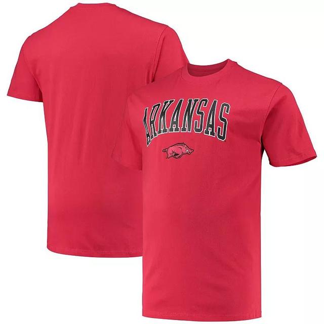 Mens Champion Cardinal Arkansas Razorbacks Big & Tall Arch Over Wordmark T-Shirt Product Image