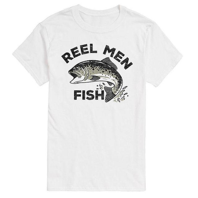 Mens Reel Men Fish Graphic Tee Product Image