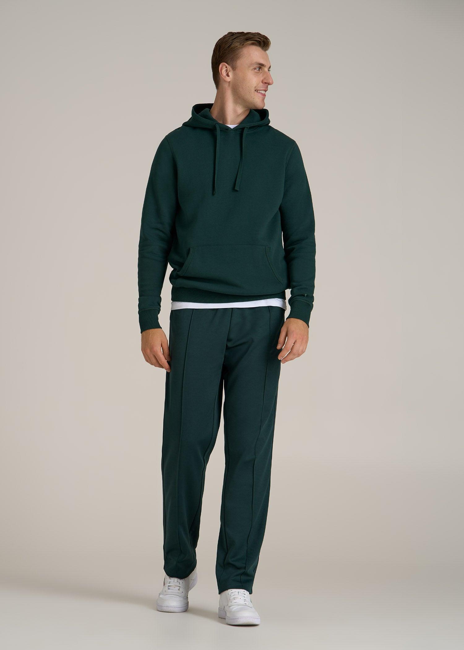 Tricot Extra-Long Track Pants for Tall Men in Emerald Male Product Image