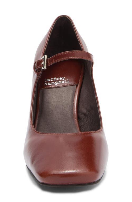 JEFFREY CAMPBELL Bourdin Mary Jane Pump In Brown Product Image