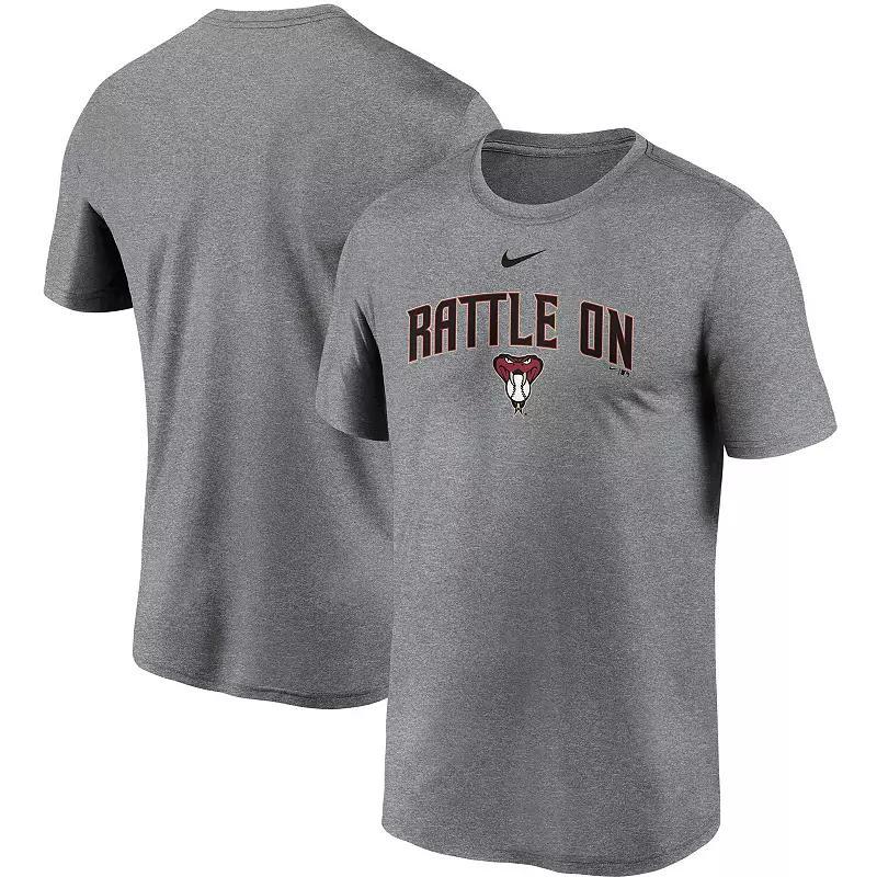 Mens Nike Gray Arizona Diamondbacks Local Font Legend T-Shirt Product Image