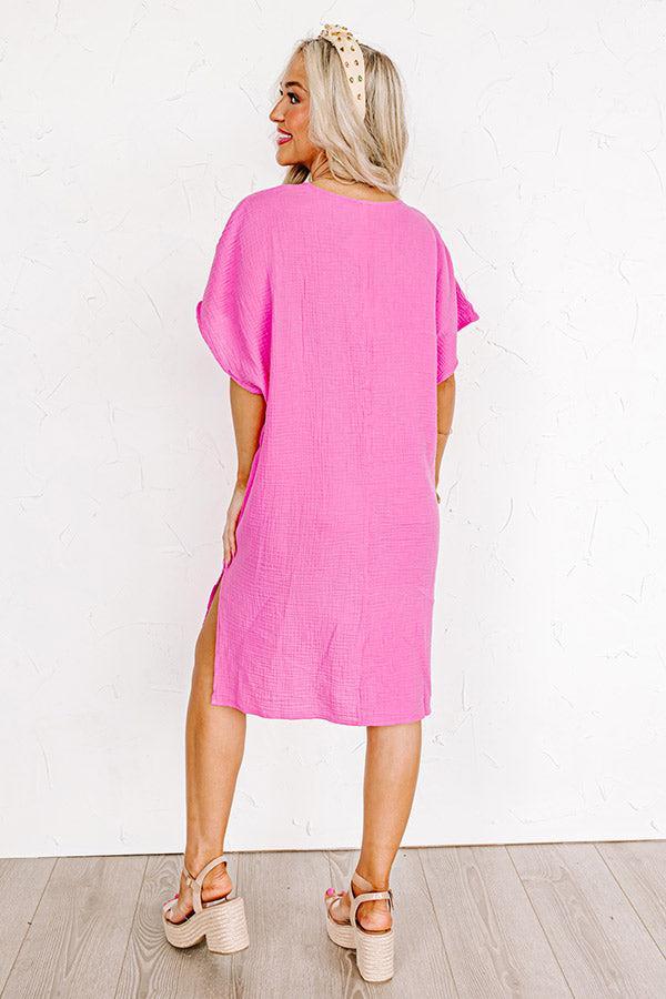 Newport Look Shift Dress in Pink Product Image