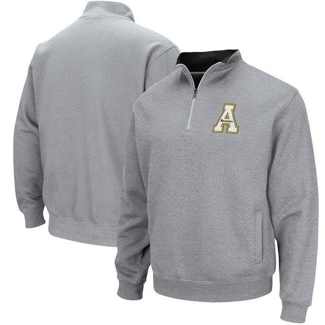 Mens Colosseum Heathered Gray Appalachian State Mountaineers Tortugas Logo Quarter-Zip Jacket Product Image