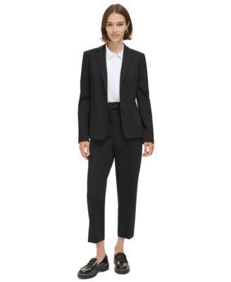 Calvin Klein Womens Two Button Blazer Pleat Front Pants Product Image