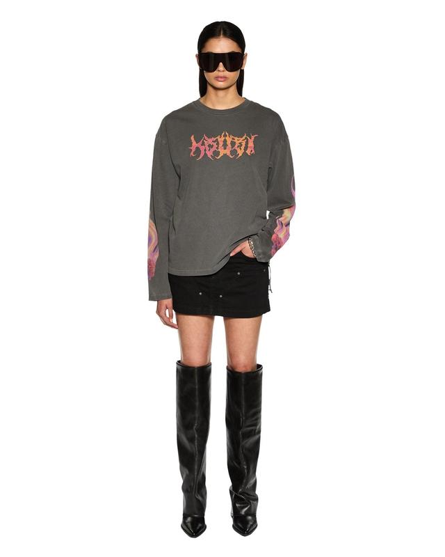 SABBATH LS TEE CHARCOAL Female Product Image