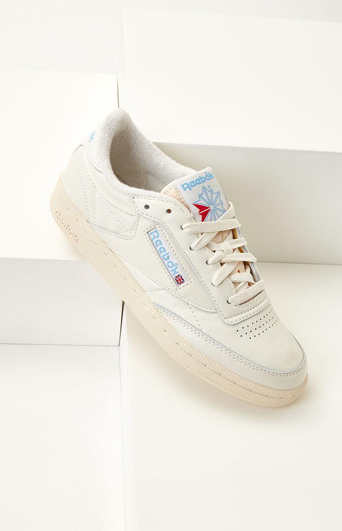 Reebok Lifestyle Club C 85 (Chalk/Sky Blue) Women's Shoes Product Image