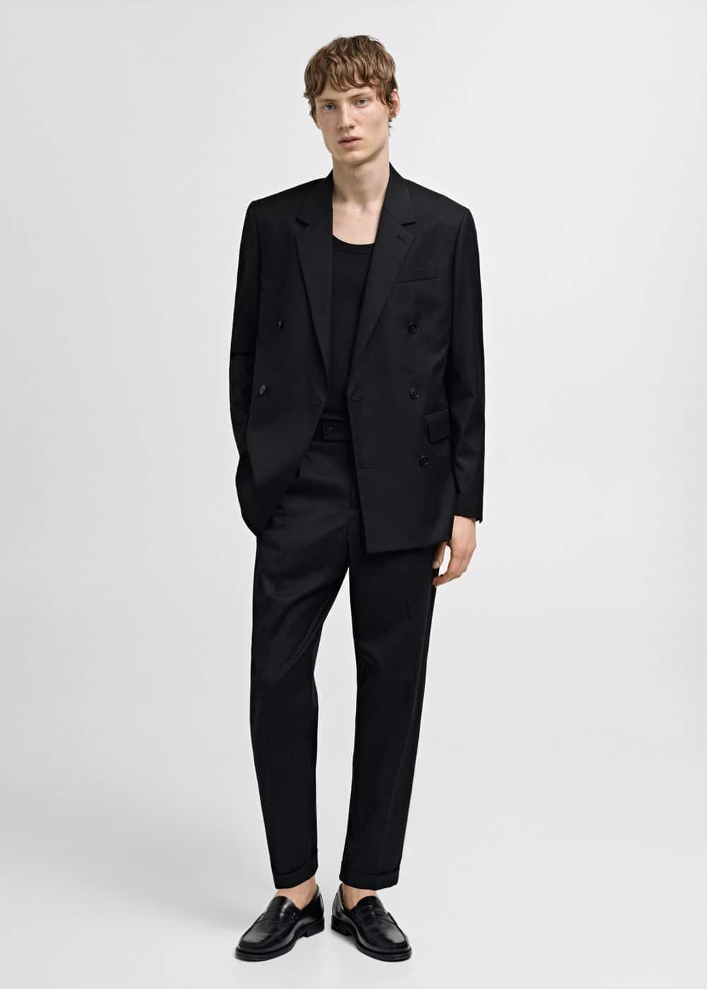 Regular fit suit pants - Men | MANGO USA Product Image