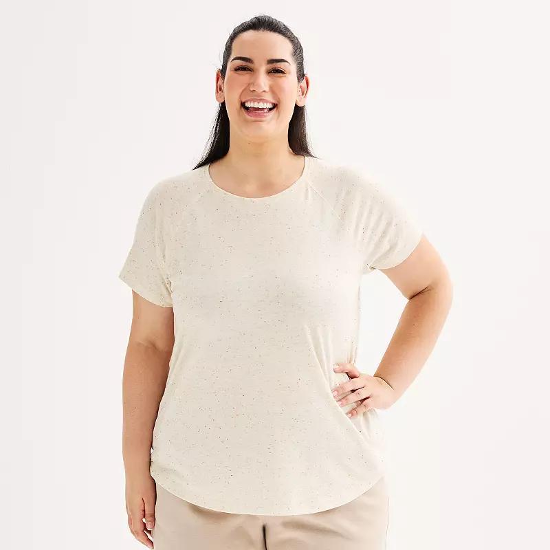 Plus Size Tek Gear Core Raglan Tee, Womens Product Image