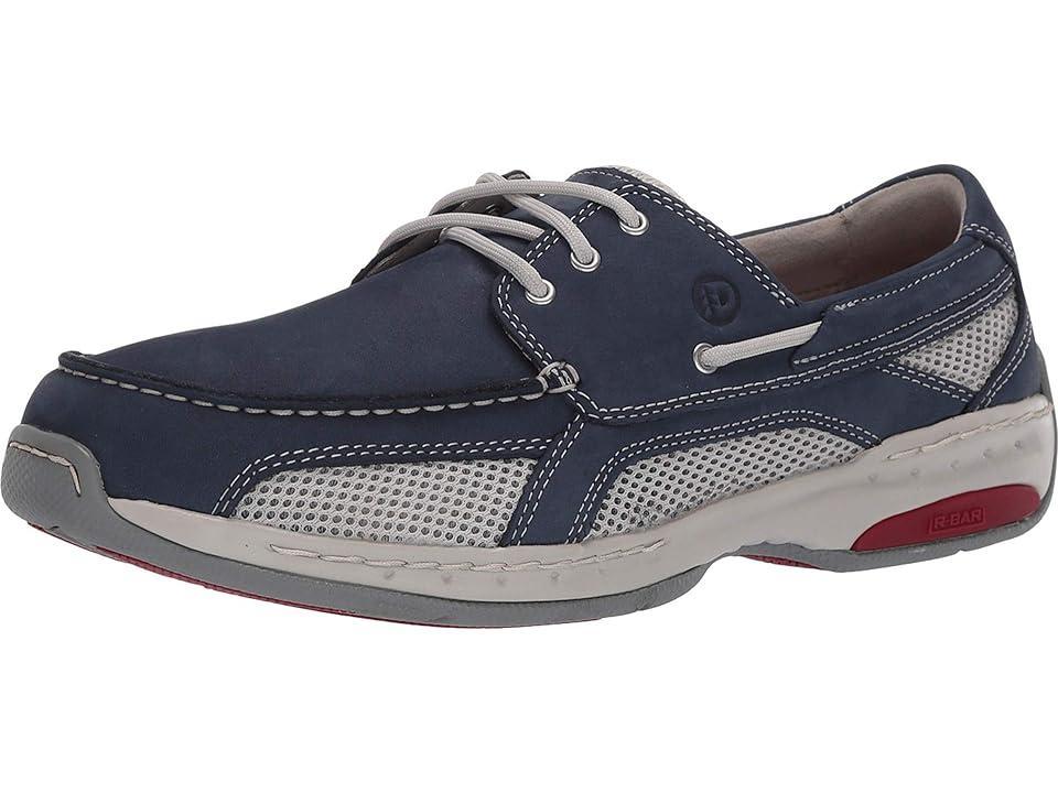 Dunham Captain (Navy Nubuck) Men's Slip on Shoes Product Image