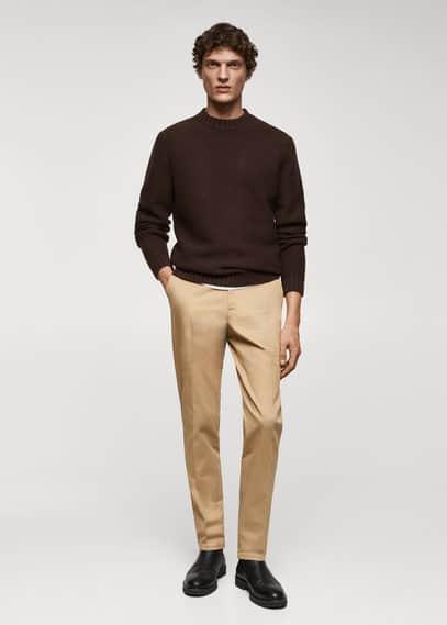 MANGO MAN - Slim fit chino trousers medium brownMen product image