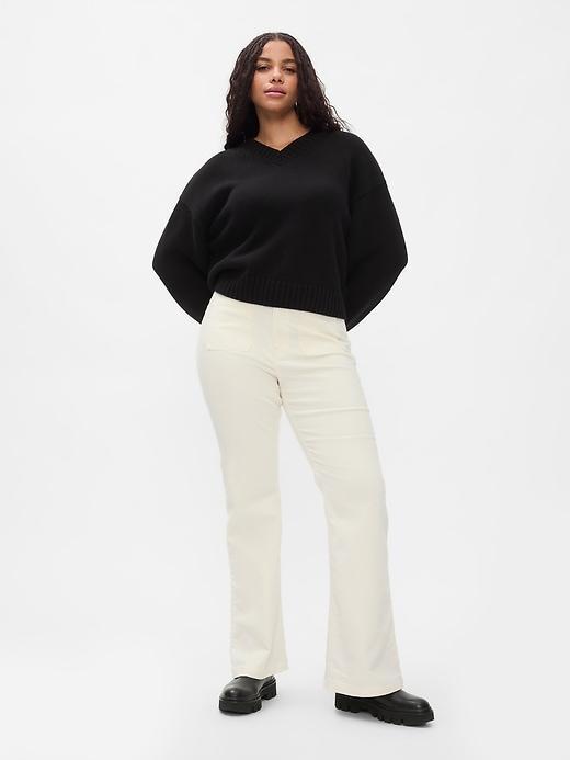 High Rise Corduroy &apos;70s Flare Pants Product Image