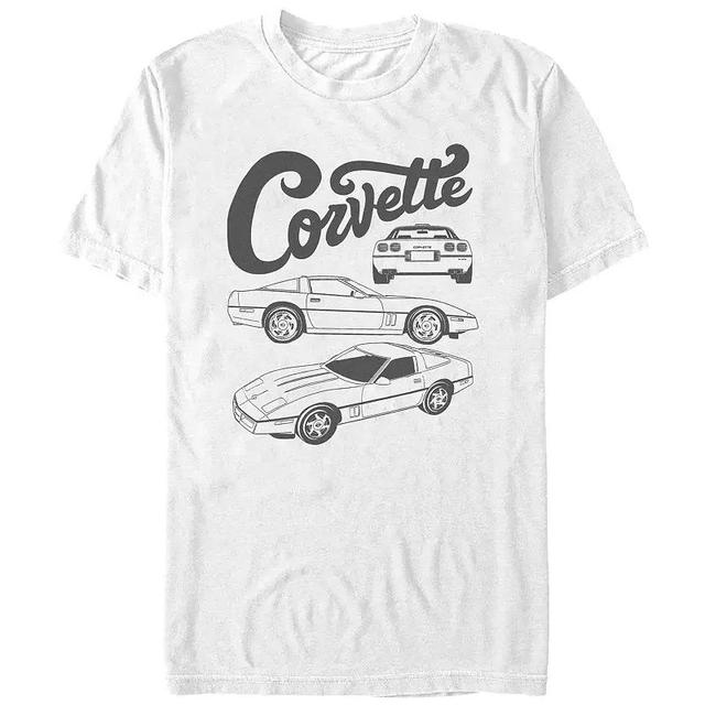 Mens Corvette Poster Graphic Tee Product Image